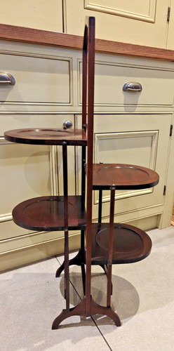 Four tier antique - , mahogany