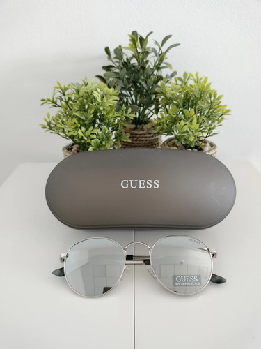 Guess silver round sunglasses - round,