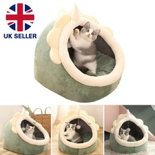 Pet Cat Warm Soft House Cat Dog Cave Bed Puppy Kitten Winter Snug Igloo Bed UK