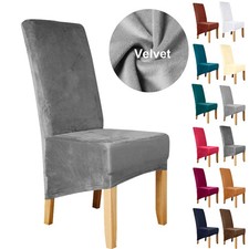 Large Velvet Chair Cover