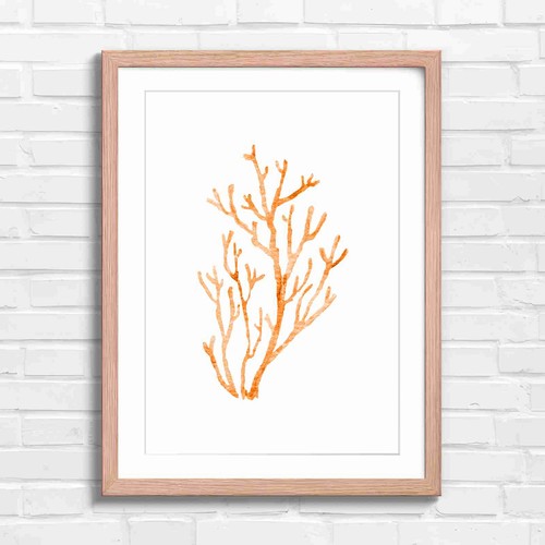 Aqua coral branch - aqua,