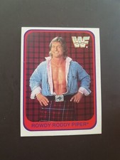 Rare Rowdy Roddy Piper 1991 Merlin Card WWE WWF WCW Wrestling - Italian Version
