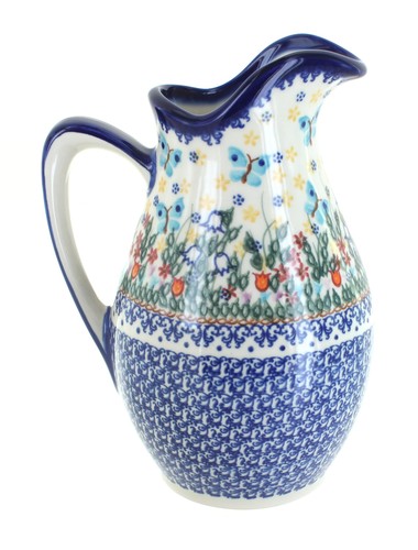 Blue rose polish pottery - blue,