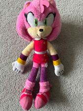 Amy Rose Sonic Boom 9 inch plush toy. Sega Tomy product. Good condition.