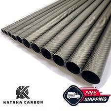 Matte 3k Carbon Fiber Tube 500mm Length *All sizes* OD From 8mm to 62mm Twill