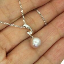 18ct White Gold Pink Pearl