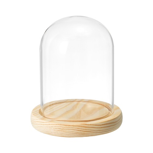 Clear cloche glass - 4.7"x3.5",