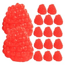  16 Pcs Faux Fruit Decor Realistic Fake Lifelike Raspberries Artificial Model