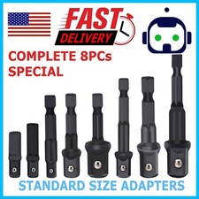 8Pcs Socket Adapter Impact Hex