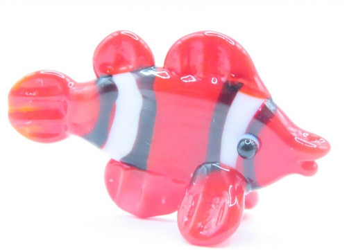 Miniature clown fish glass - miniature,