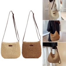 Womens Straw Crossbody Bag