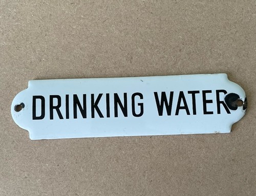 Vintage enamel drinking water - drinking,
