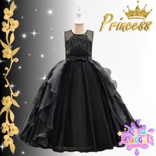 LUXURY GIRLS LONG FLOWER DRESS