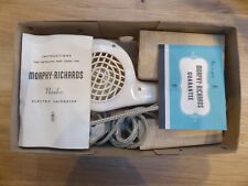 Vintage Morphy Richards Noiseless Hair Dryer HDA-2 With Original Box Circa 1960