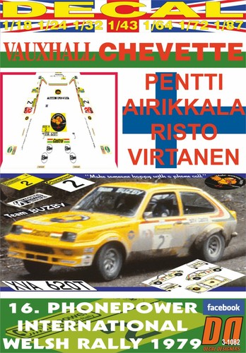 Decal vauxhall chevette 2300 - vauxhall,