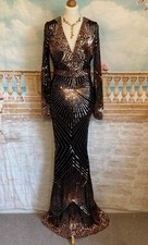 Maxi Evening Dress 8 Black