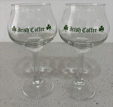 2 x Irish Coffee Glasses gold