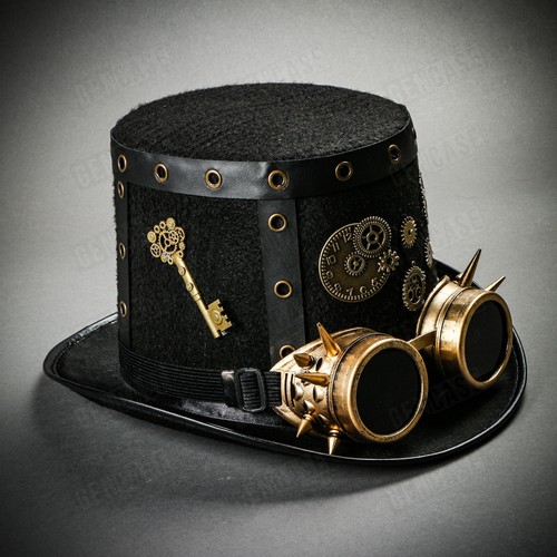 Black gold steampunk - black, vintage