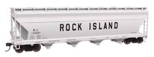 Walthers Mainline HO Rock Island #13981 ACF 5250 4-Bay Centerflow Covered Hopper