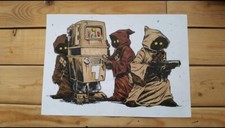 Star Wars Jawas & Gonk Drawing