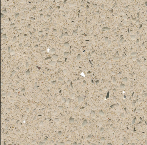 Beige sparkle quartz kitchen - sparkle,