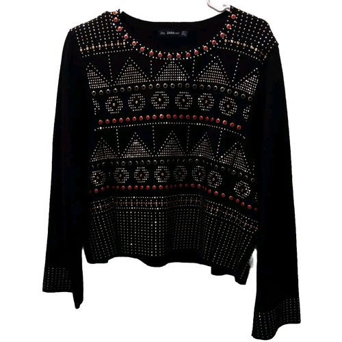 Zara knit black studded - zara,