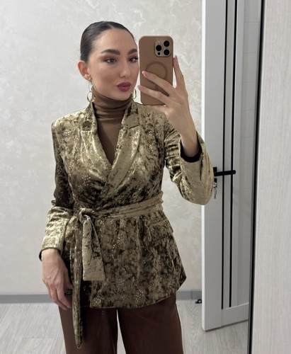 Zara woman velvet blazer with - zara,