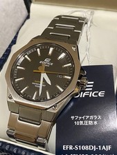 CASIO EDIFICE EFR S108DJ 1AJF Sapphire Glass Slim 10ATM Watch Japan