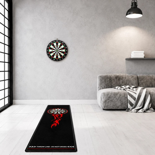 Dart mat with oche non - non, slip