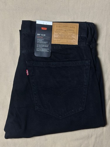 Levi 511 jet black - jet, slim