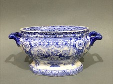 Antique Minton Nankeen Semi