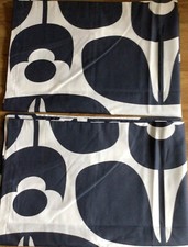 Large Wallflower in Midnight Blue Orla Kiely 2 Housewife Pillowcases New Floral
