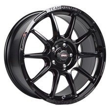 4 x Team Dynamics Pro Race LT Alloy Wheels, Gloss Black - 15x7'' ET35 4x108 PCD