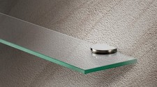 Clear toughened glass shelf - glass,