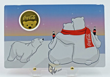 Coca Cola Polar Bear 1/1000 Oz 999 Gold Coin 3000 Francs Chad