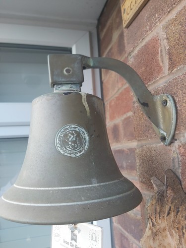 Vintage brass ship bell - brass,