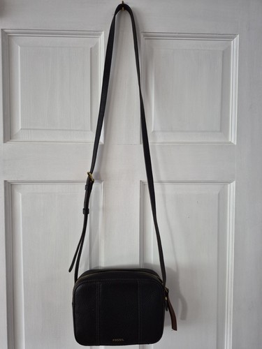 Fossil women black leather - black,