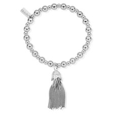 ChloBo Silver Mini Ball Tassel