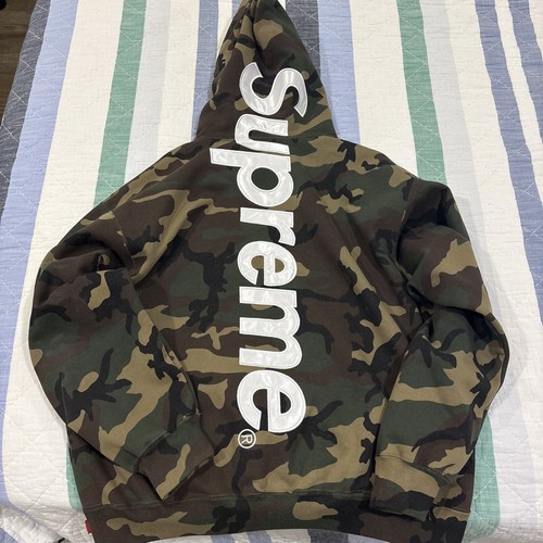 Supreme satin applique hoodie