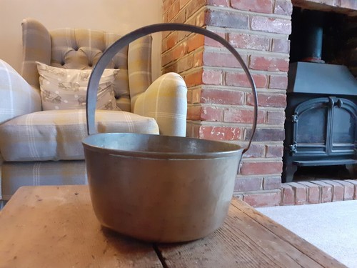 Vintage brass jam - vintage, pan