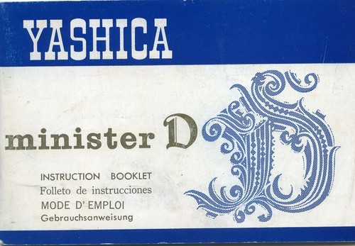 Yashica minister instruction - d,