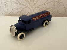 VINTAGE DINKY PETROL TANK WAGON 'REDLINE GLICO' 25D - Pre-War Open Chasis 