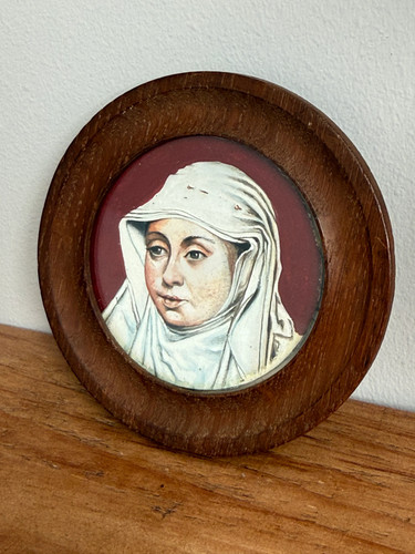 Vintage miniature portrait - vintage,