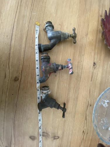 Brass garden taps vintage - garden,