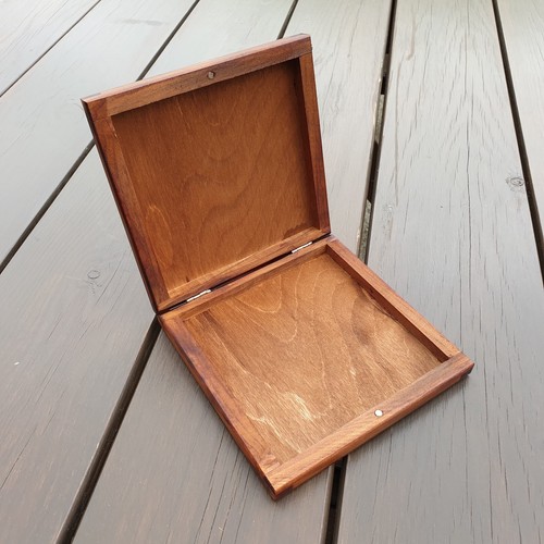 Wooden box for cds closed - wooden, box,