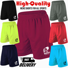 Mens Shorts Football Running Jogging Gym Sports Breathable Fitness Quick Dry