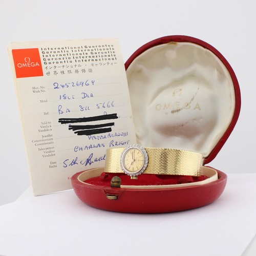 18ct gold omega - 18ct, diamond