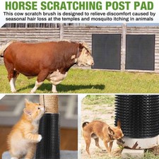 Horse Scratching Post Pad Scratcher Mat Wear Resistant Comfortable Cow