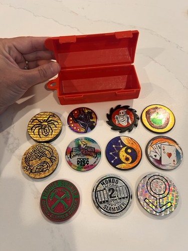 Pogs slammers lot of 11 - slammers,