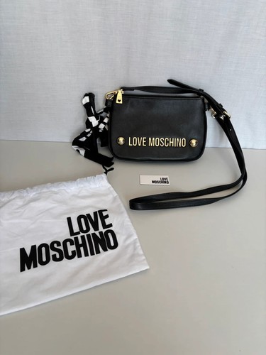 Love moschino black crossbody - moschino,